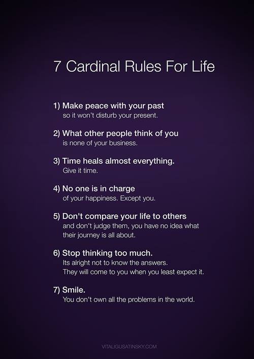 7 Cardinal Rules